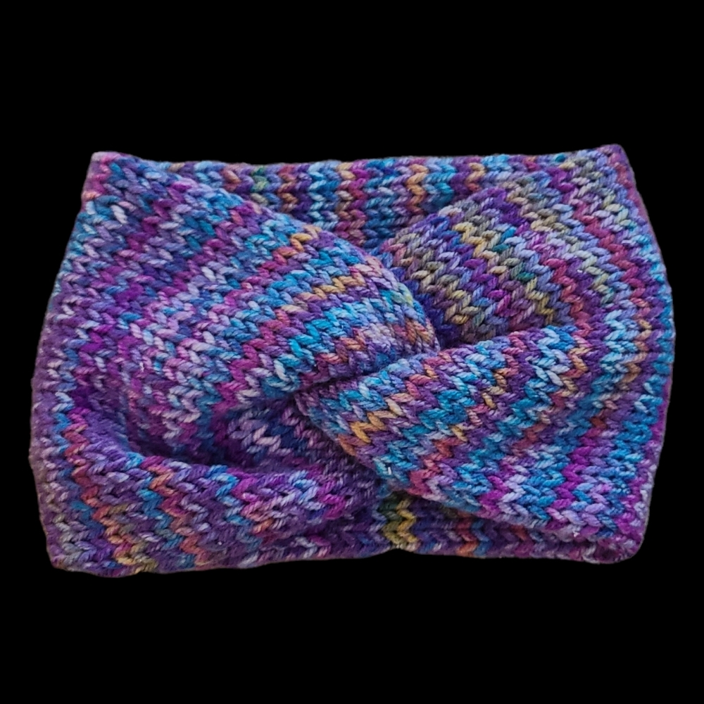 Ladies multi color winter ear warmers